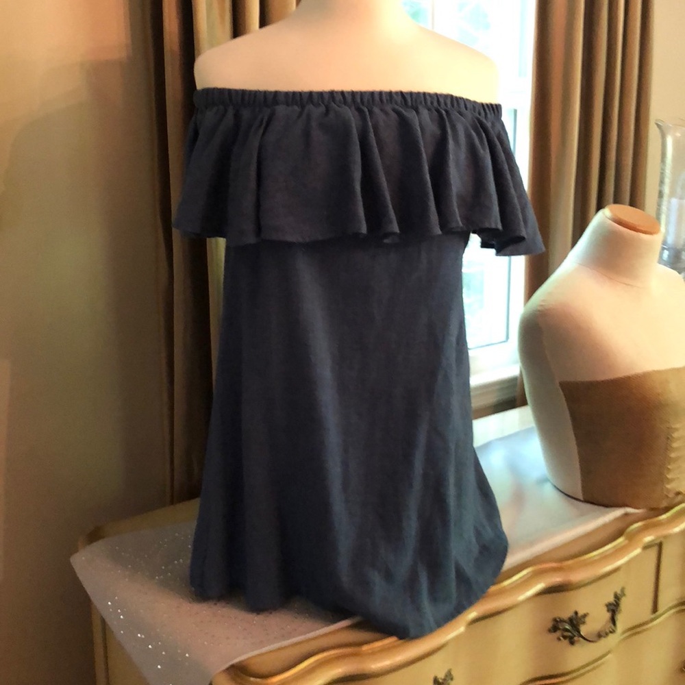 Sleeves chambray dress